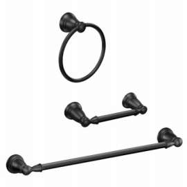 3PC BLK Bathroom Set
