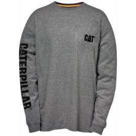 CAT MED GRY L/S Tee