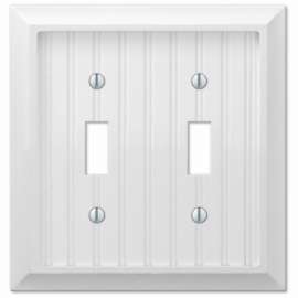 WHT 2Tog Wall Plate