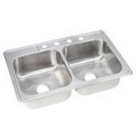 33x22x7 DBL Bowl Sink