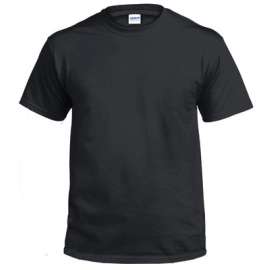 XX-Large Black Short Sleeve Non-Pocket Tee Shirt