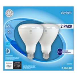 GE 2PK 10W DL BR30 Bulb