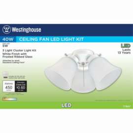 3LGT WHT Fros Fan Kit