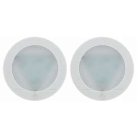 2PK WHT LED Puck Light