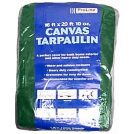 10x12 10OZ GRN CanvTarp