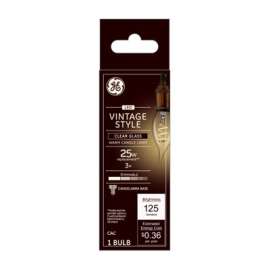 GE3W CLR Cand Vint Bulb