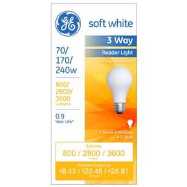 GE70/240W 3WY Read Bulb