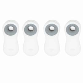 4PC WHT Magnetic Clips
