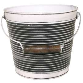 10" Char Ribb Planter