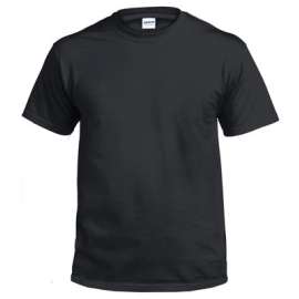 Large Black Short Sleeve Non-Pocket Tee Shirt