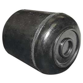 1-1/4" BLK Rubb Leg Tip