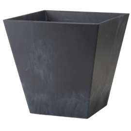 8" BLK SQ Ella Planter