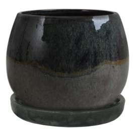 6" Drip GRN Artisan Pot