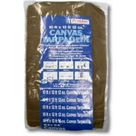 10x12 12OZ BRN CanvTarp