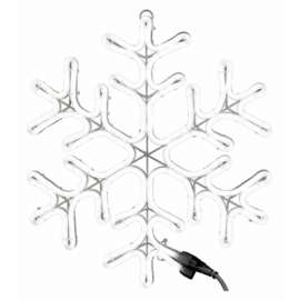 HW18"WHT Neon Snowflake
