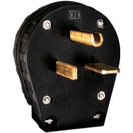 30/50A BLK 2P HD Plug