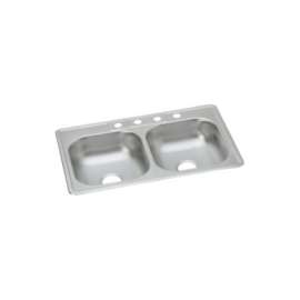 33x22x6-1/16SS DBL Sink