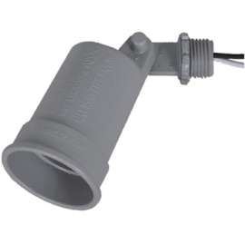 ME GRY WP Porc Lamp