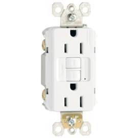 3PK 15A WHT Self GFCI