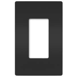 BLK 1G Plas Wall Plate