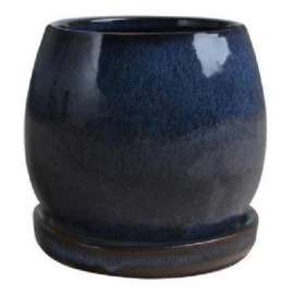 6" Drip BLU Artisan Pot