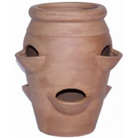 14" Tall Clay Herb Jar