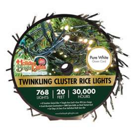 768LT WHT Clus Rice Set
