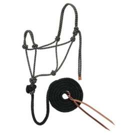 1/2x10 BLK/Tan Halter