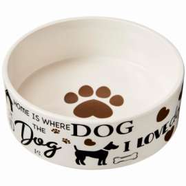 7" I Love Dog Dish