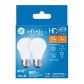 GE 2PK 4W Day Ceil Bulb