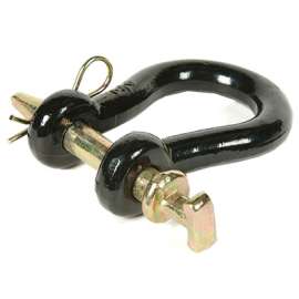 1" BLK Straight Clevis