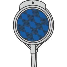 36" BLU Driveway Marker