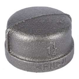 1-1/4 BLK Pipe Cap