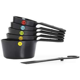 6PC BLK Meas Cup Set