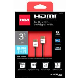 6' Thin HDMI 4K Cable