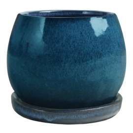 8"AQUA BLU Artisan Pot