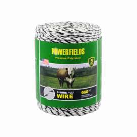 660' BLK/WHT Poly Wire