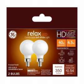 GE 2PK 4.5W SW Rel Bulb
