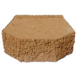 12"Tan Castlewall Block