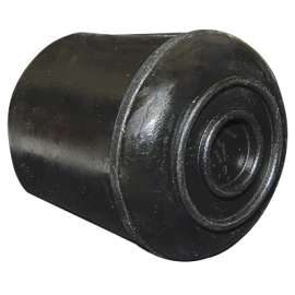 7/8" BLK Rubb Leg Tip