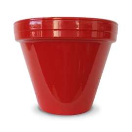 4.5" RED Cera Planter