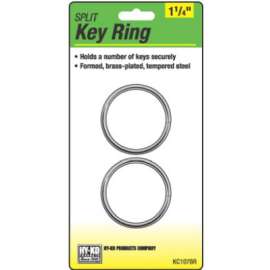2PK1-1/4"BRS Split Ring