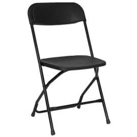 BLK Plas Folding Chair