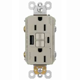 15A USB GFCI A/C NI