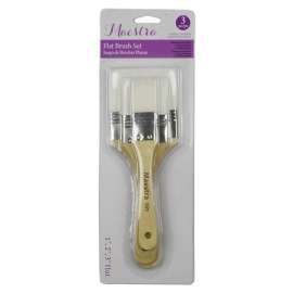 3PC WHT Art Brush Set