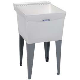 20x24 WHT SGL Laun Tub