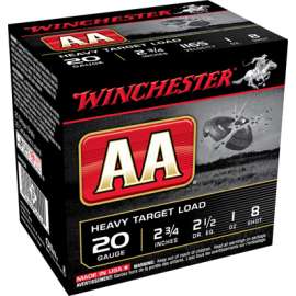 25RND 20GA 2-3/4#8 Ammo