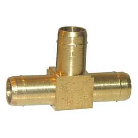 3/8" BRS Hose Barb Tee