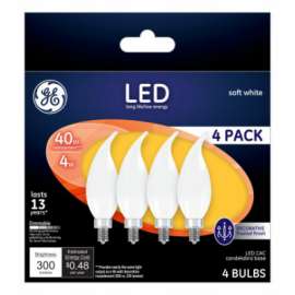 GE 4PK 4W Fros Bulb