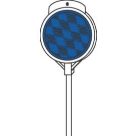 48" BLU Driveway Marker